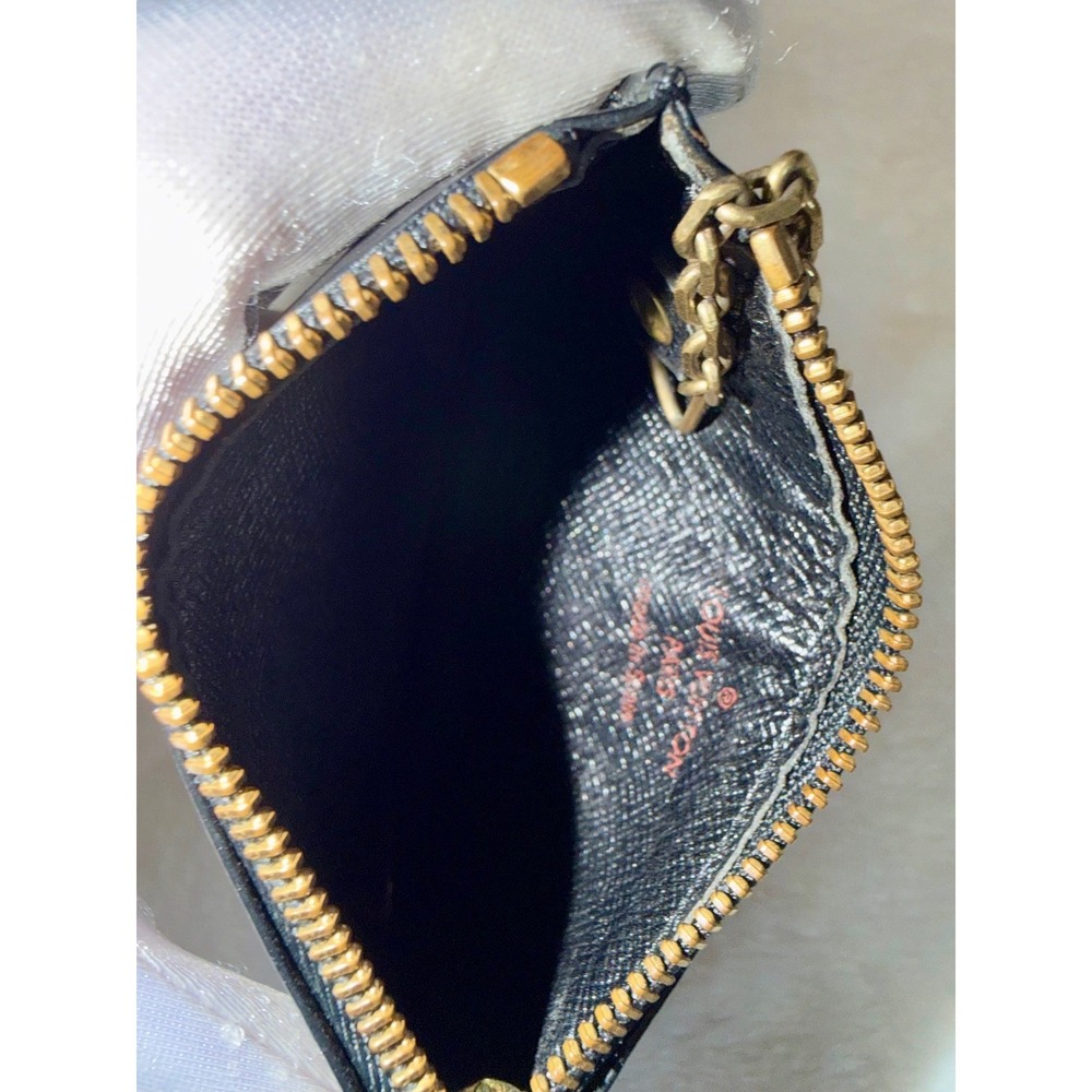Louis Vuitton Cles Key Pouch Black Epi Leather Zip Wallet - Picture 6 of 12